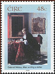 Man writing a letter